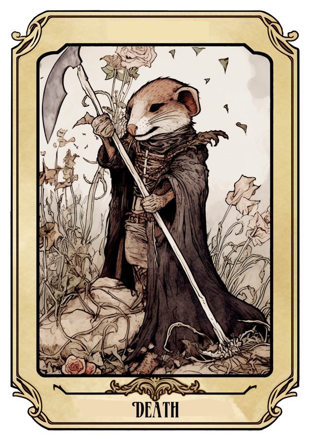 Death, a Tarot Pigs card