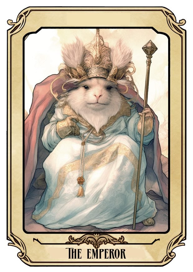 The Emperor, a Tarot Pigs card