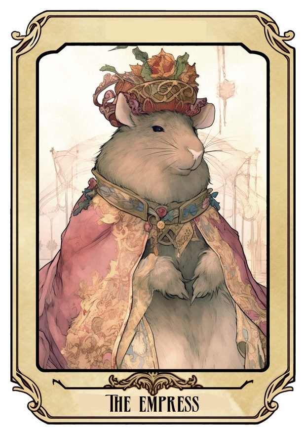 The Empress, a Tarot Pigs card